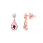 Cherry Flame Diamond Set - 18K Jewellery