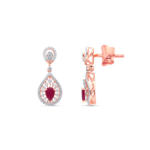Cherry Flame Diamond Set - 18K Jewellery