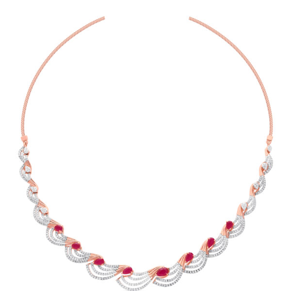 Petal Elegance Diamond Set - 18K Jewellery