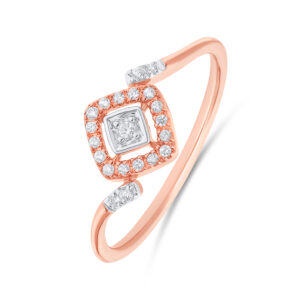 Empress Halo Diamond Ring - 18K Jewellery