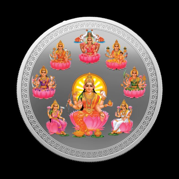 MMTC ASTHA LAXMI (999.9) 50 gm Silver Minted Coin