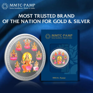 MMTC ASTHA LAXMI (999.9) 50 gm Silver Minted Coin