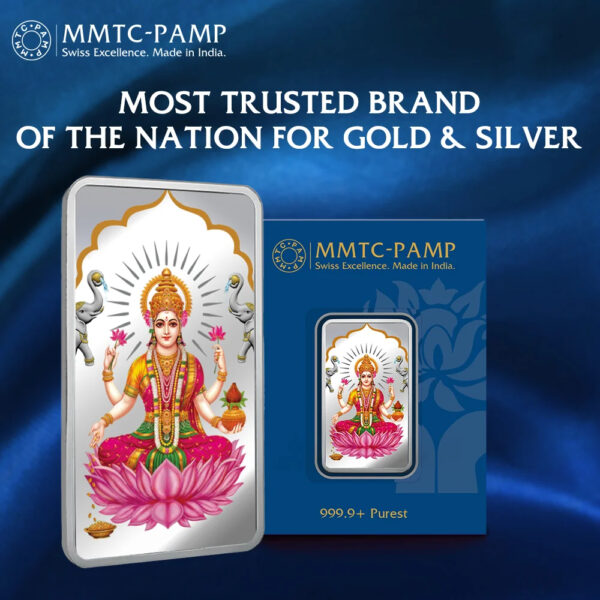 MMTC PAMP Laxmi i (999.9) 20gm Silver Bar