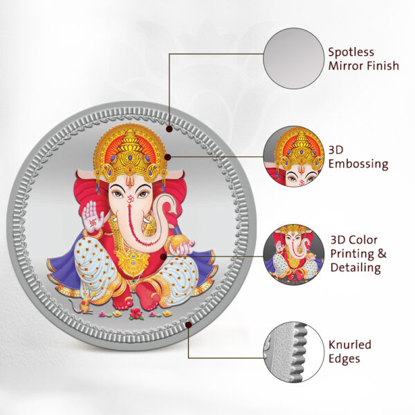 MMTC GANESHA (999.9) 50 gm Silver Minted Coin