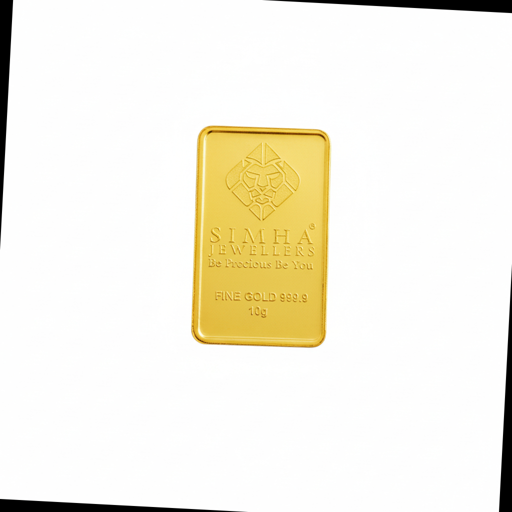 24K (999.9) SIMHA 10gm Gold Bar 24K (999.9) SIMHA 10gm Gold Bar