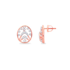 Serene Halo Diamond Earrings - 18K Jewellery