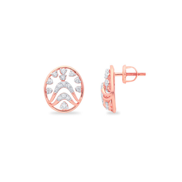 Serene Halo Diamond Earrings - 18K Jewellery
