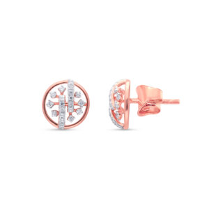 Petal Pave Diamond Studs - 18K Jewellery