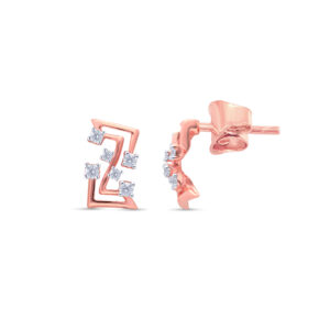 Zigzag Allure Diamond Studs - 18K Jewellery