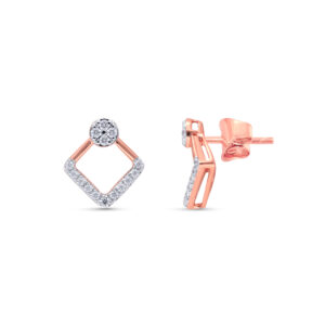 Diamond Square Drops - 18K Jewellery