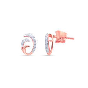 Enchanted Swirl Diamond Studs - 18K Jewellery