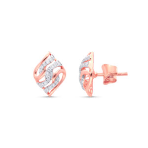 Waves Of Grace Diamond Studs - 18K Jewellery