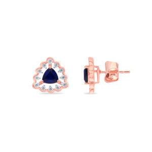 Midnight Bloom Diamond Studs - 18K Jewellery