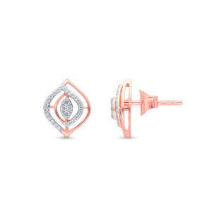 Diamond Aura Petal Studs - 18K Jewellery
