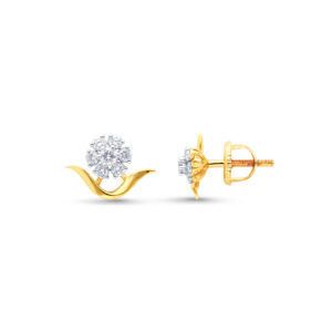 Golden Dew Diamond Studs - 18K Jewellery