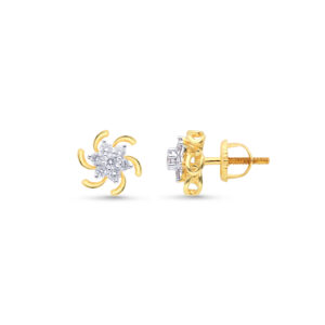 Dainty Dewdrop Diamond Studs - 18K Jewellery