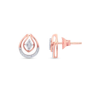 Divine Tear Diamond Studs - 18K Jewellery