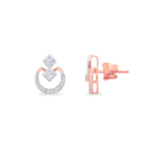 Diamond Cascade Studs - 18K Jewellery
