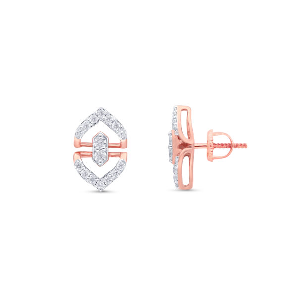 Halo Macquise Diamond Studs - 18K Jewellery