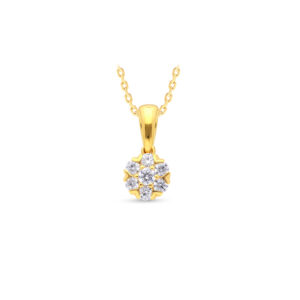 Diamond Flora Pendant - 18K Jewellery