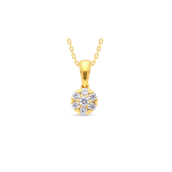 Diamond Flora Pendant - 18K Jewellery