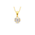 LUSTRE FLOWER DIAMOND PENDANT - 18K JEWELLERY