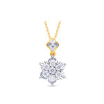 SPARKLING FLORAL DIAMOND PENDANT - 18K JEWELLERY