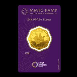 MMTC PAMP 24k (999.9) Sone Ki Chidiya 10gm Gold Coin