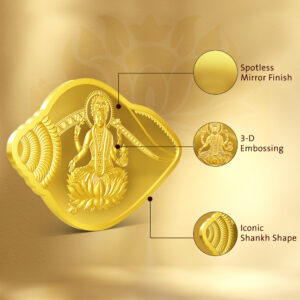 MMTC PAMP 24k (999.9) SHANKH LAXMI 20GM Gold Coin