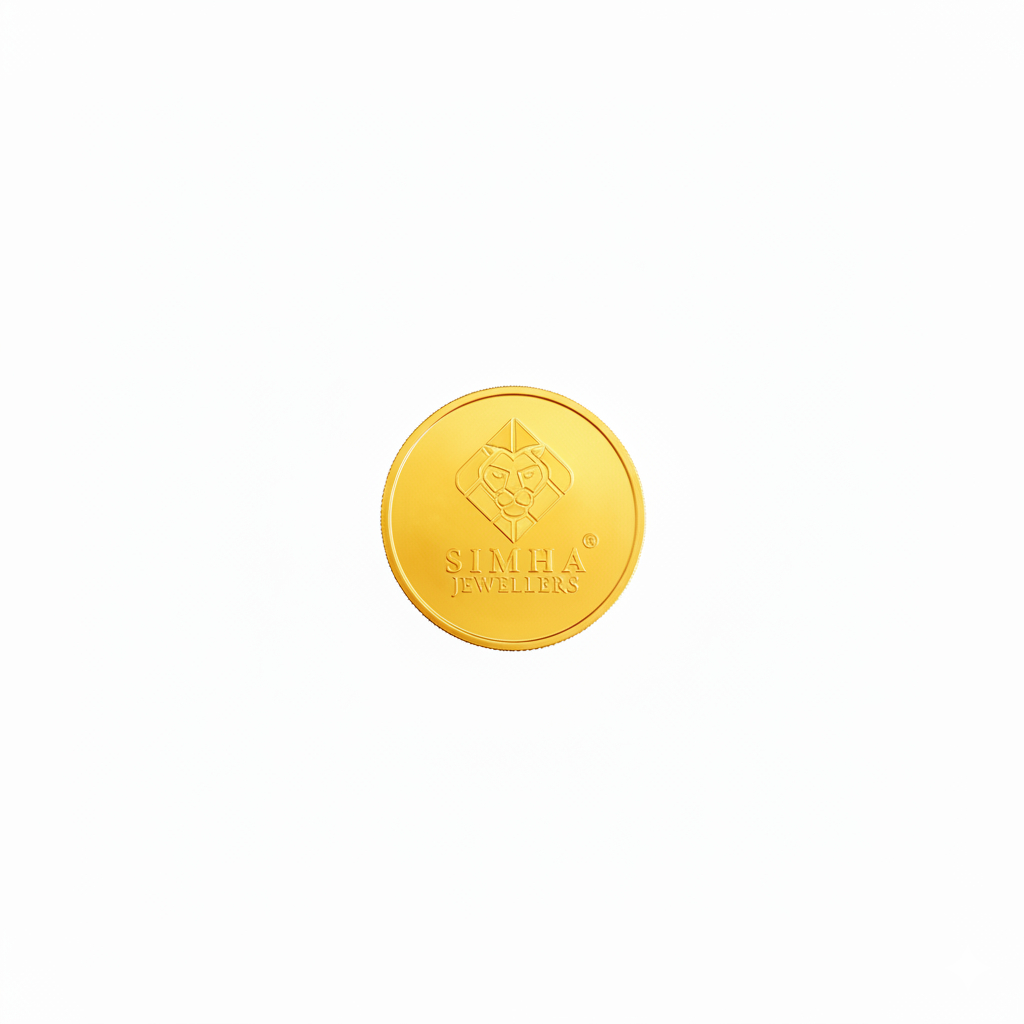 22K (9I6) SIMHA 1gm Gold Coin 22K (9I6) SIMHA 1gm Gold Coin