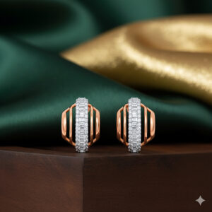 Radiant Arc Diamond Earrings - 18K Jewellery