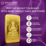 MMTC PAMP 24K (999.9) Lakshmi 10gm Gold Bar