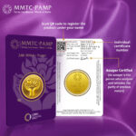 MMTC PAMP 24k (999.9) Lotus 4 gm Gold Coin