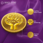 MMTC PAMP 24k (999.9) Lotus 4 gm Gold Coin