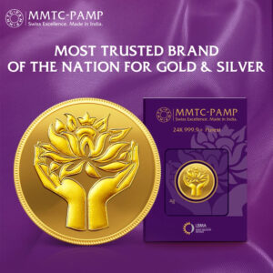MMTC PAMP 24k (999.9) Lotus 4 gm Gold Coin