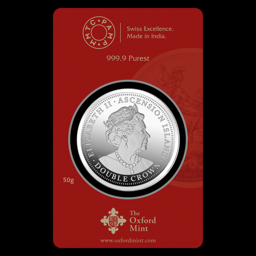 Simha's MMTC OXFORD (999.9) 50gm Silver Coin Simha's MMTC OXFORD (999.9) 50gm Silver Coin