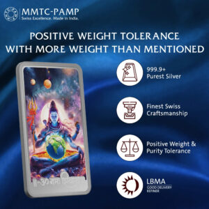 MMTCPAMP LORD SHIVA(999.9)50GM SILVER BAR