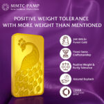 SIMHA MMTC PAMP 24K (999.9) PEACOCK 10GM GOLD COIN