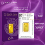 SIMHA MMTC PAMP 24K (999.9) PEACOCK 10GM GOLD COIN