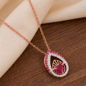 RADIANT TEARDROP DIAMOND PENDANT - 18K JEWELLERY