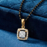 GOLDEN GRACE SQUARE DIAMOND PENDANT - 18K JEWELLERY