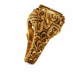 Heritage Crimson Gold Ring - 22K Jewellery