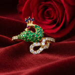 Peacock Whisper Gold Ring - 22K Jewellery