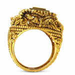 Heritage Crimson Gold Ring - 22K Jewellery