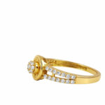 Golden Halo Tassel Ring - 22K Jewellery