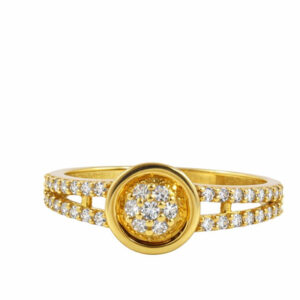 Golden Halo Tassel Ring - 22K Jewellery