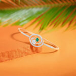 Emerald Orbit Diamond Bracelet - 18K Jewellery