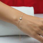 Serene Floral Diamond Bracelet - 18K Jewellery
