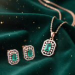 Imperial Shine Diamond Pendant Set - 18K Jewellery