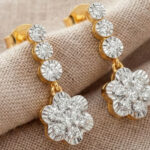 PETAL CASCADE DIAMOND DROP EARRINGS  - 18K JEWELLERY